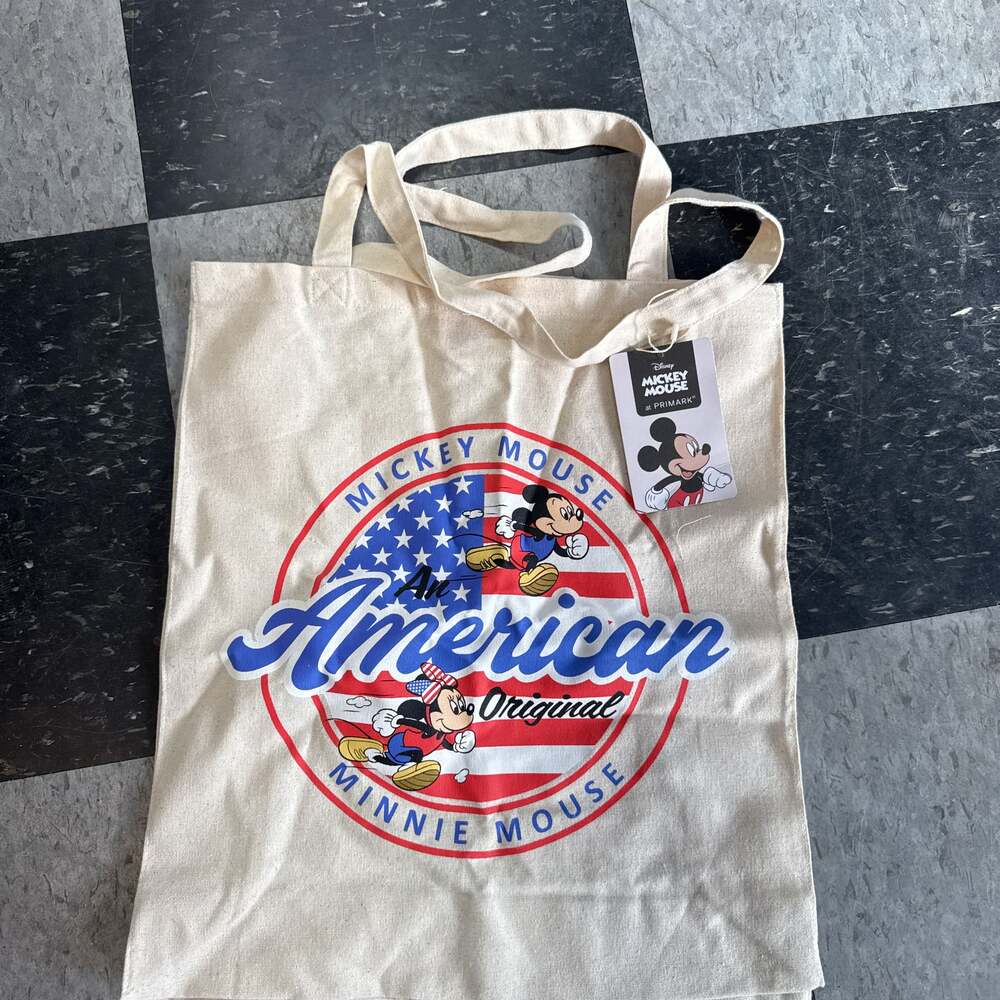 Primark Disney Mickey Mouse Patriotic USA Tote Bag